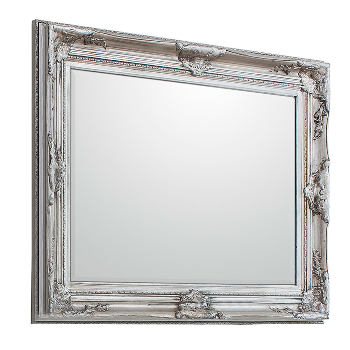 Gallery Harrow Rectangular Silver Mirror, 116cm x 85cm Costco UK