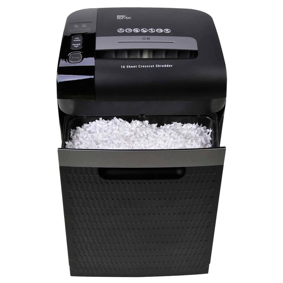 Royal 16MX 16-Sheet Shredder, 30L, Cross-Cut