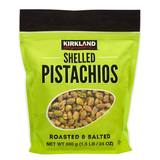 Kirkland Signature Roasted and Salted Shelled Pistachios, 680g