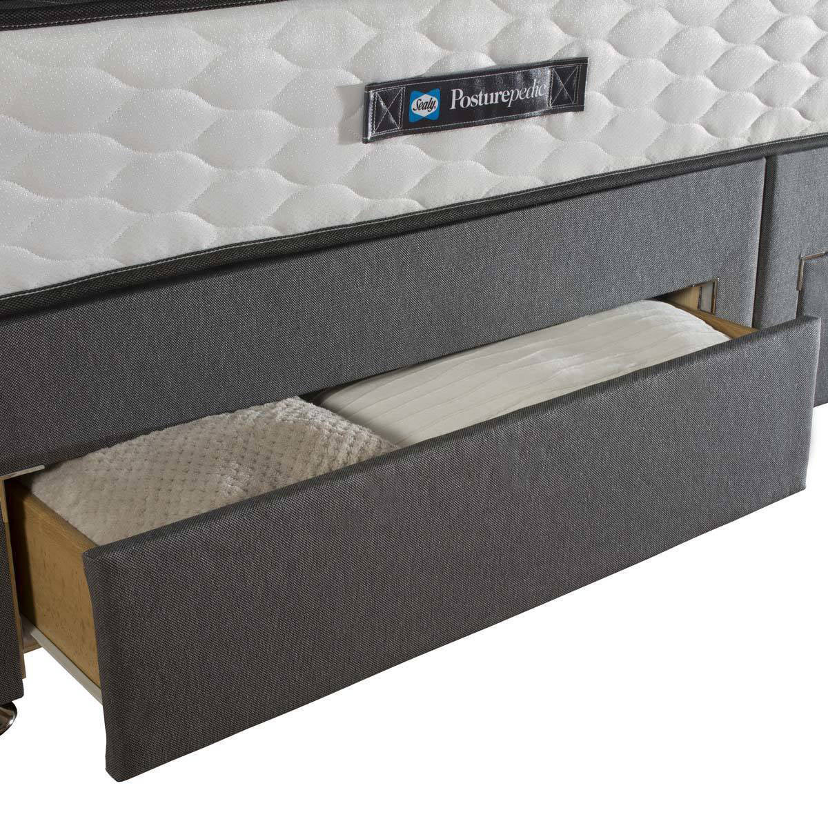 Sealy Symphony Posturetech Memory Mattress & Divan in Charcoal in 4 Sizes
