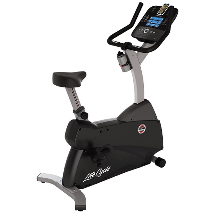 Installed Life Fitness C1 Upright Lifecycle Exercise Bike