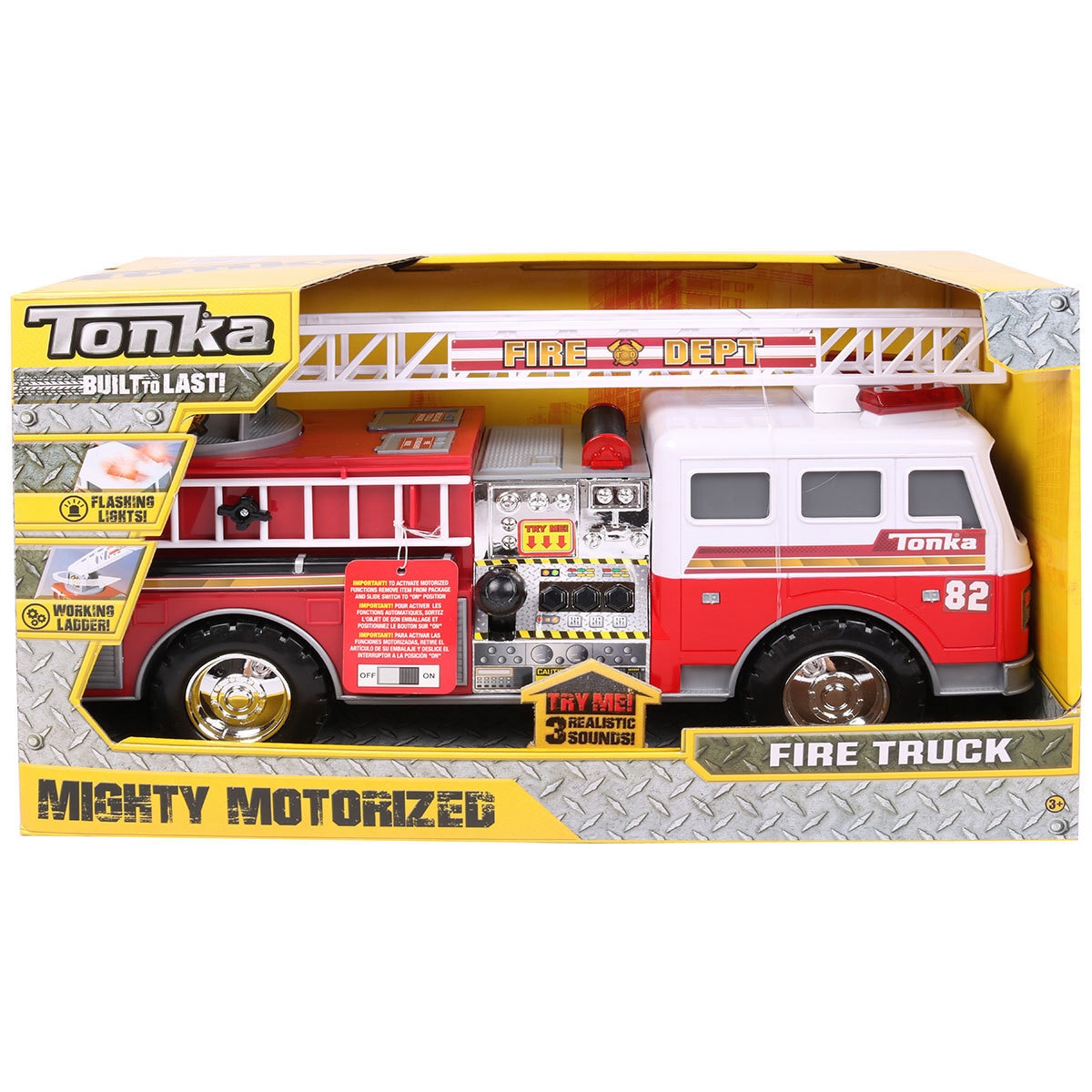 6.5 Inch (16.5cm) Tonka Mighty Motorised  - Fire Engine (3+ Years)