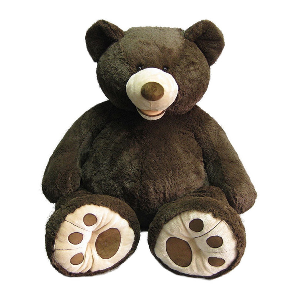 Hugfun 53" (134cm) Plush Sitting Bear - Espresso (3+ Years)