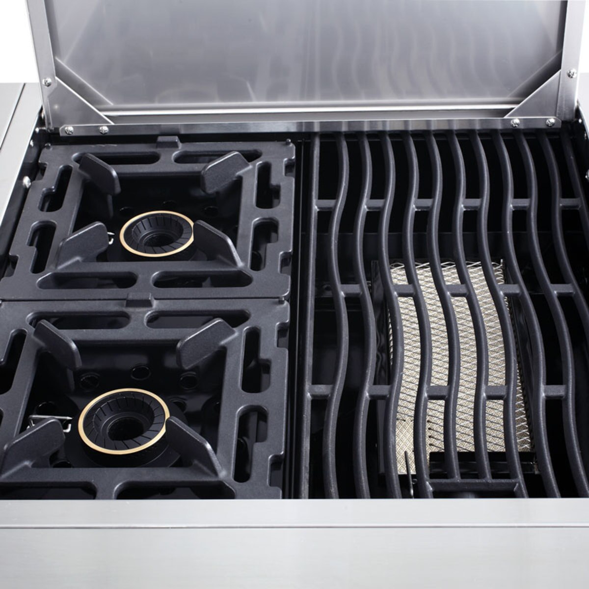 Nexgrill 6 Burner 304 Grade Stainless Steel Island BBQ Grill + 3 Side
