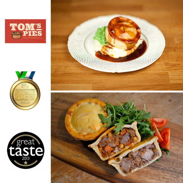 Tom's Pies Lamb & Steak Pie Selection, 12 x 260g (Serves 12 people