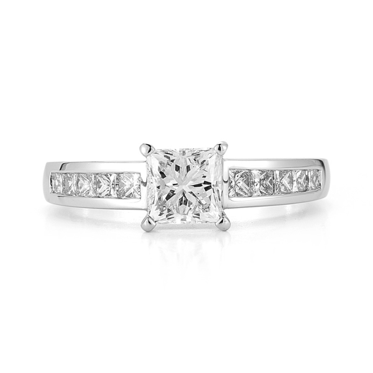 1.50ctw Princess Cut Diamond Ring, Platinum