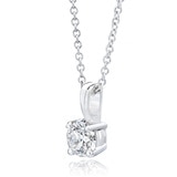 1.00ct Round Brilliant Cut Diamond Solitaire Pendant, Platinum