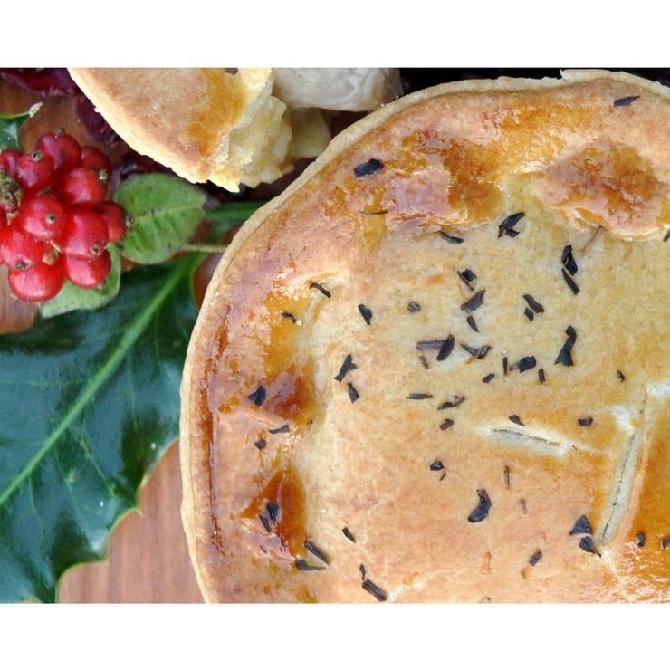 Tom's Pies Turkey, Smoked Ham Hock & Cranberry Christmas Pies, 12 x