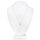 0.25ctw Baguette Diamond Knot Pendant, 18ct White Gold