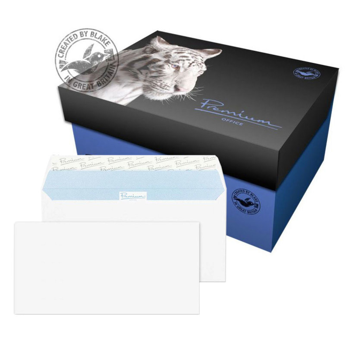 Blake Premium DL Plain Peel & Seal Ultra White 120gsm Wallet Envelopes - Pack of 500