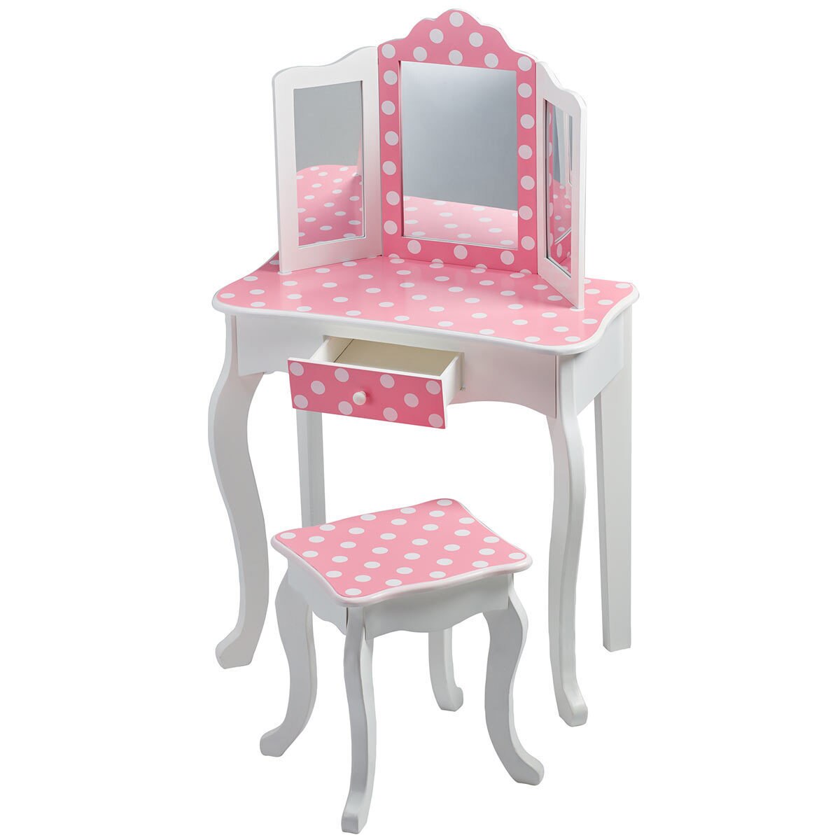 Girls Pink Vanity Dressing Table Play With Stool Seat Kids Bedroom Girls Pink Vanity Dressing Table Play With Stool Seat Kids Bedroom Furniture Set