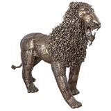 Pangea 4ft 6" (137.2cm) Lion Ornamental Metal Structure - Life Size