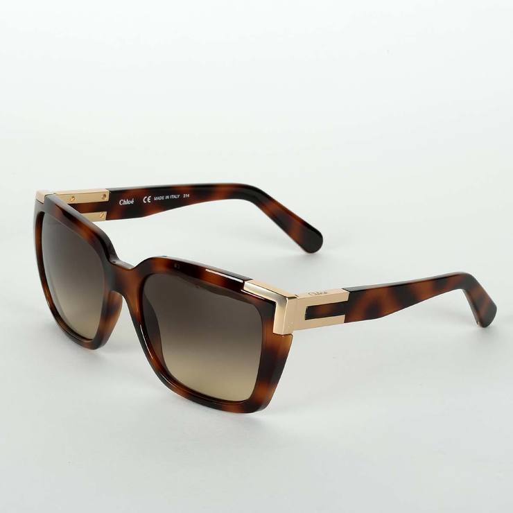Chloe Tortoise Shell Sunglasses with Brown Lenses, CE632S-218 | Costco UK