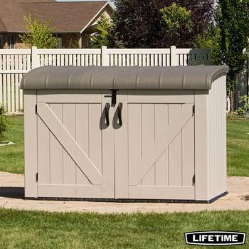 Lifetime 6ft 2" x 3ft 4" (1.9 x 1m) Horizontal 2,190 Litre Storage Shed - Model 60170