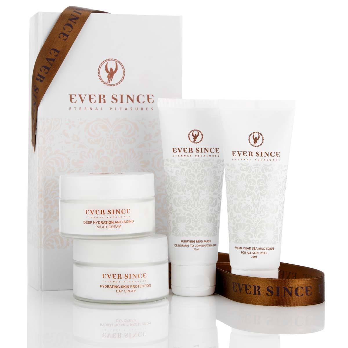 Ever Since Daily Facial Makeover Gift Set - Night Cream, Day Cream, Mud Mask & Mud Scrub