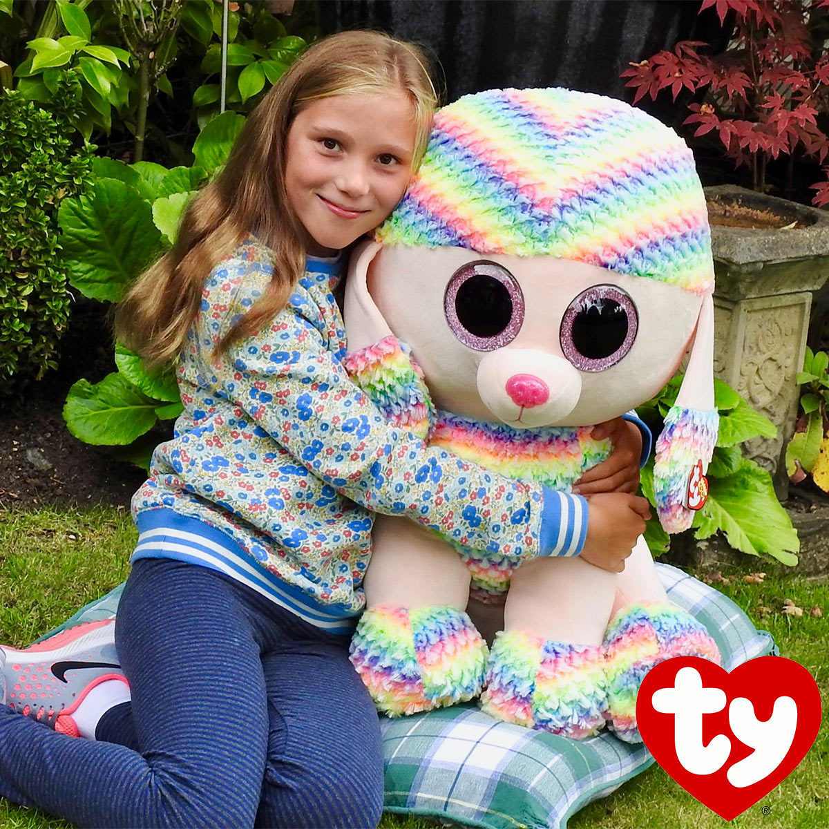 blaas gat uitbarsting Onschuld Ty Beanie Boo XL 25" (63.5cm) Rainbow Poodle Plush Collectable Toy (12+  Months) | Costco UK