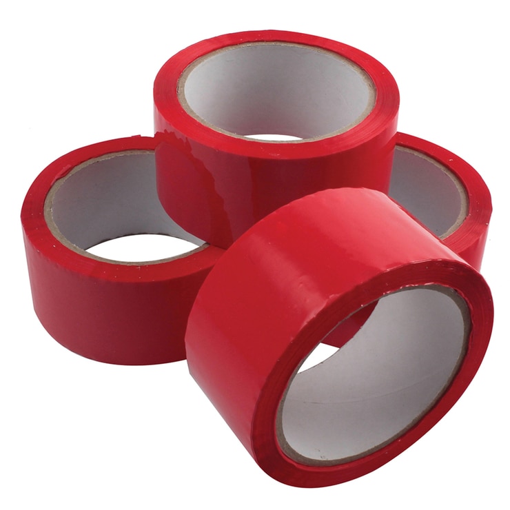 Polypropylene Tape 50mm x 66m Red MA99710 Costco UK