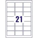 Avery Address Labels 38.1 x 63.5mm, L7160-500, Pack of 10,500
