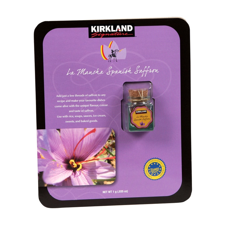 Kirkland Signature La Mancha Spanish Saffron, 1g Costco UK