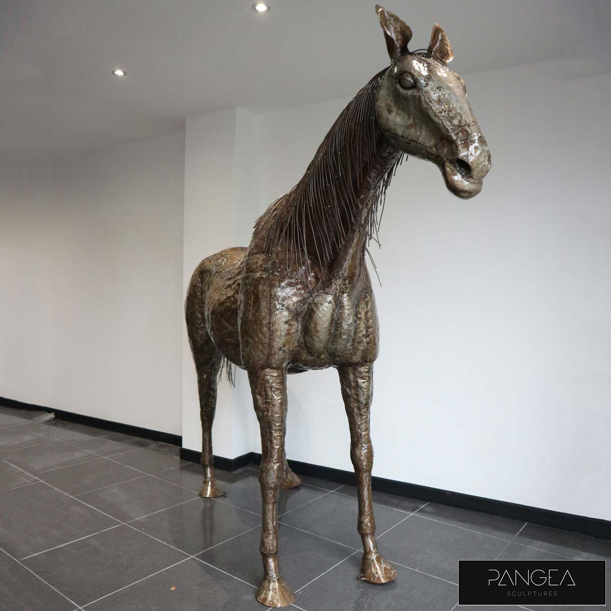 Pangea 6ft (182.9cm) Horse Ornamental Metal Structure - Life Size