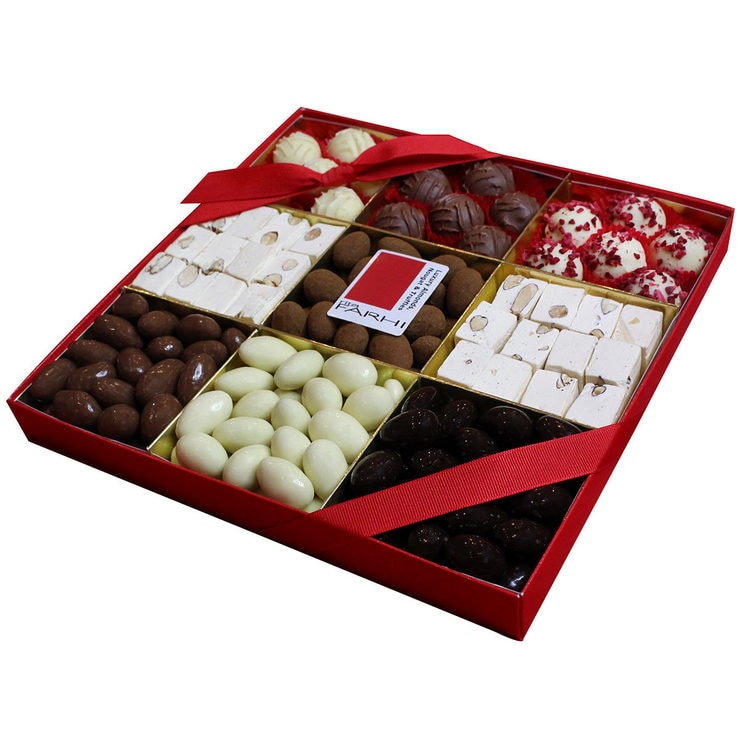 Rita Farhi Luxury Chocolate Almond, Truffles & Nougat Selection Tray, 1.056kg Rita Farhi Luxury Chocolate Almond, Truffles & Nougat Selection Tray, 1.056kg