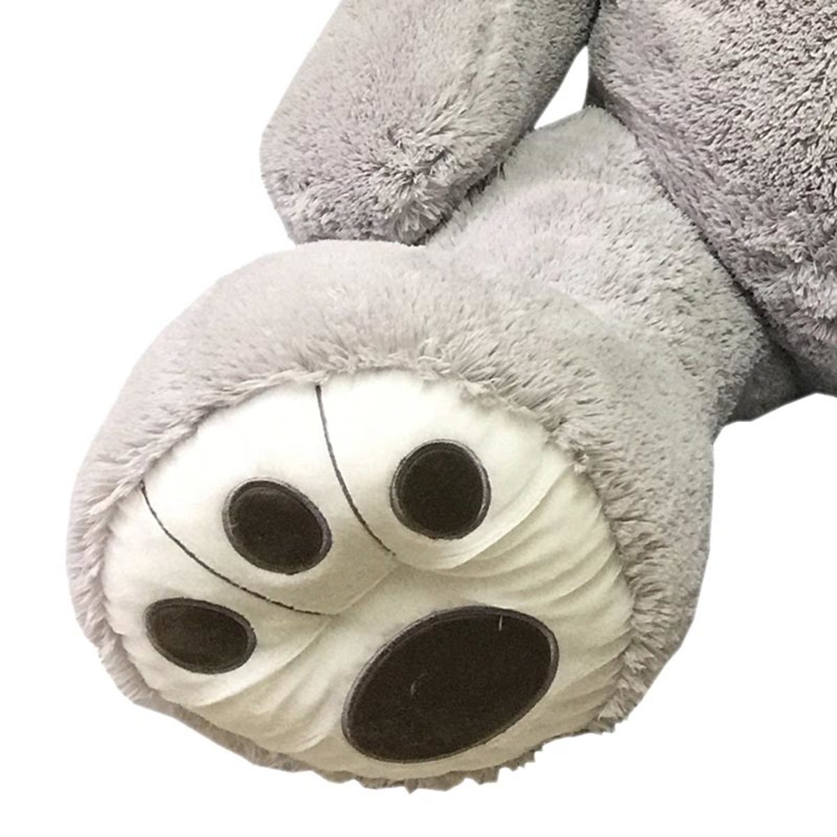 Hugfun 53" (134cm) Plush Sitting Bear - Grey (3+ Years)