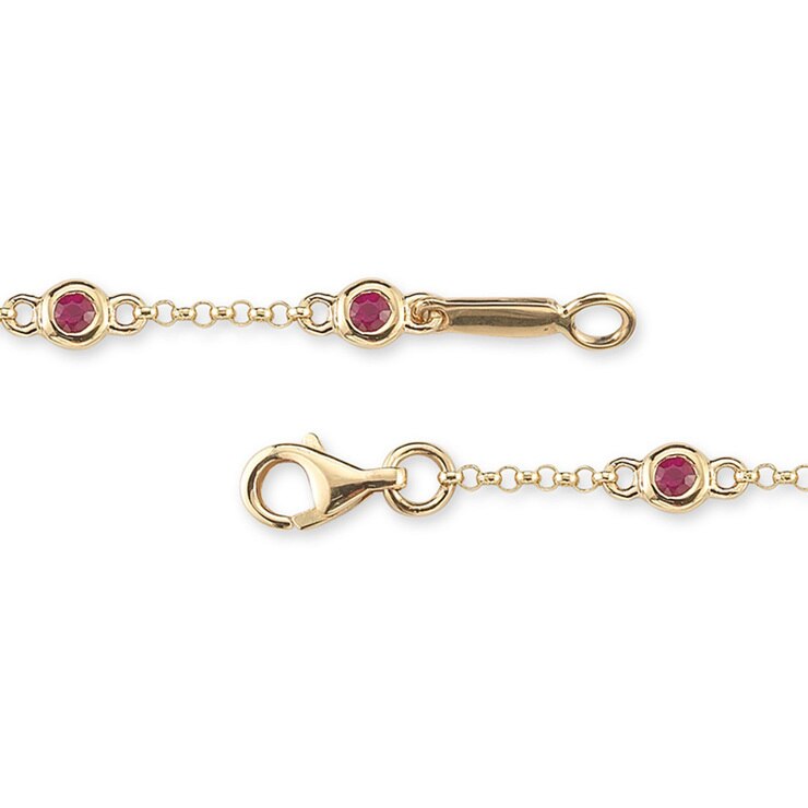 0.60ctw Ruby Bracelet, 18ct Yellow Gold Costco UK