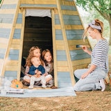 Plum (3.3m) Grand Wooden Teepee Hideaway with Floor (3+ Years)