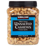 Kirkland Signature Unsalted & Roasted Cashews, 1.13kg