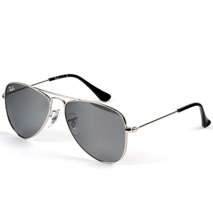Ray Ban Junior Aviator Silver Sunglasses With Silver Mirrored Lenses Rj9506 S 212 6g Costco Uk