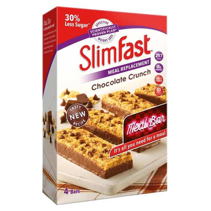 SlimFast Chocolate Crunch Meal Replacement Bars, 16 x 60g Costco UK