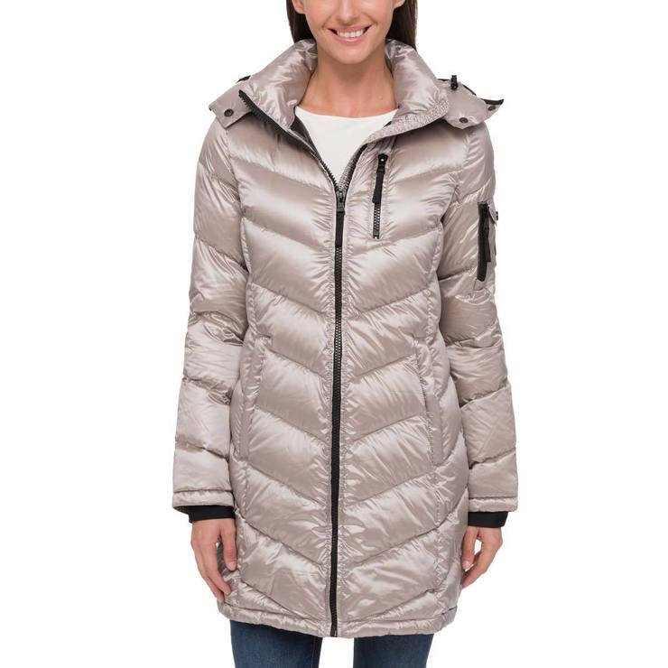 costco long down coat