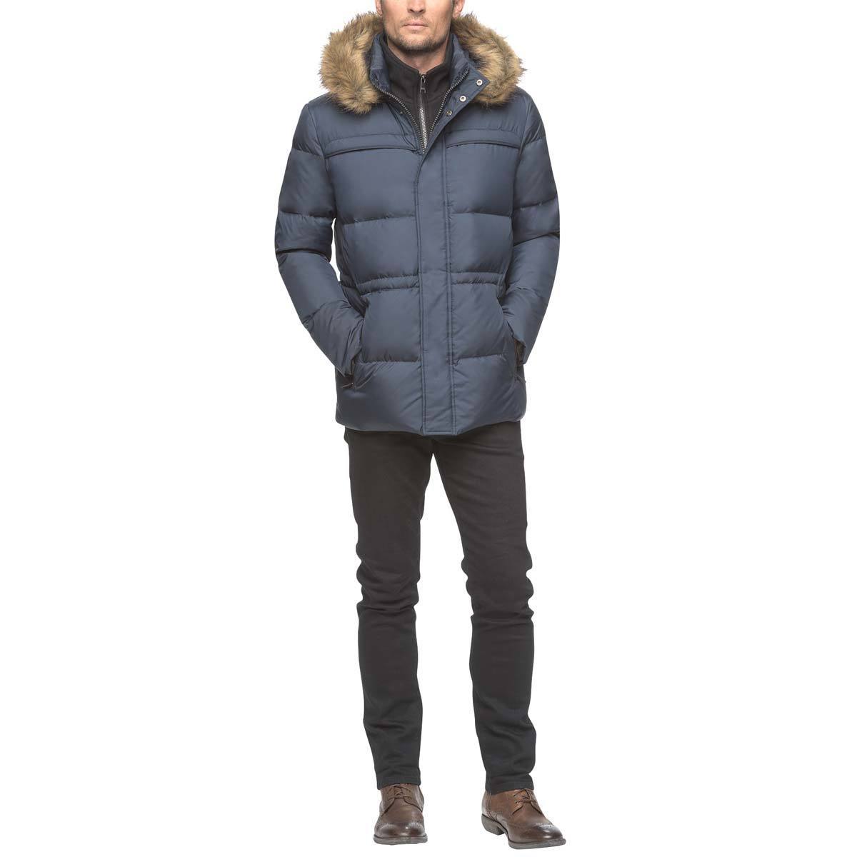 Marc New York Mens Quilted Jacket in Ink Blue Small Costco UK
