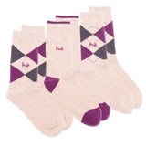 Pringle 2 x 3 Pack Waverly Men's Socks in Beige