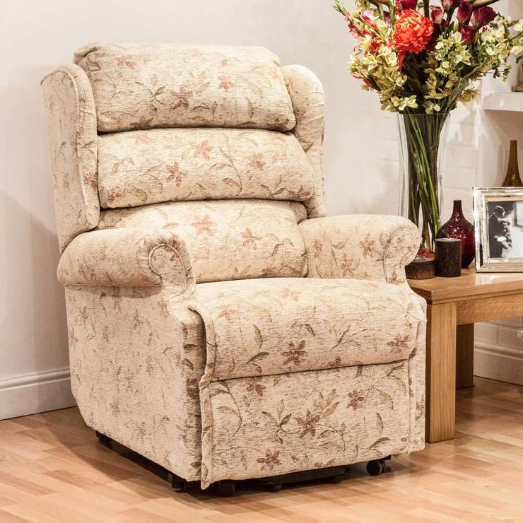 Hampton Lift & Tilt Ladies Size Armchair in Anna Beige Costco UK