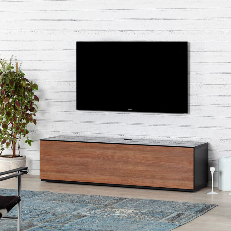 Sonorous St160 Tv Cabinet For Tvs Up To 70 Walnut Costco Uk