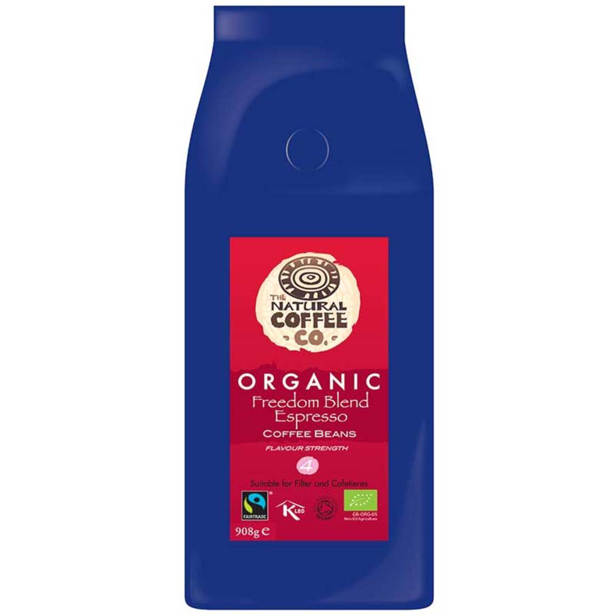 The Natural Coffee Co. Organic Freedom Blend Whole Bean Coffee, 908g