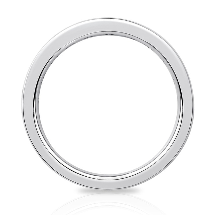 2.00ctw Round Brilliant Cut Channel Set Eternity Ring in Platinum, Size