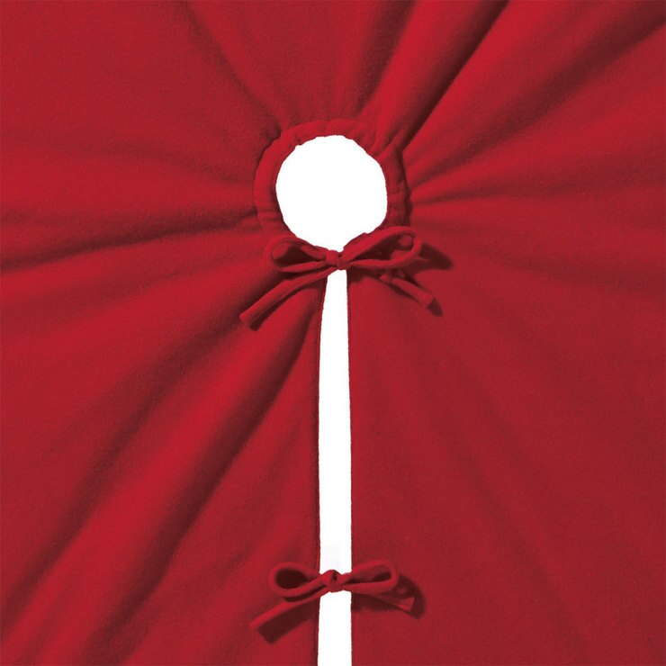 Decorative 66" (1.68 m) Christmas Tree Skirt in Red Costco UK