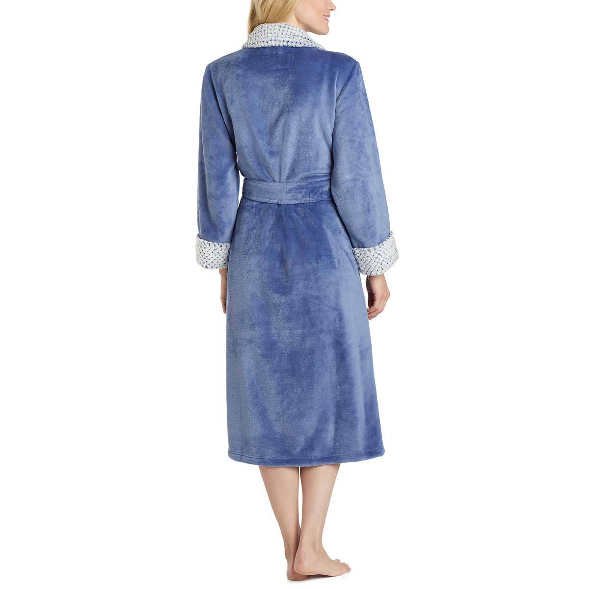 Carole Hochman Women's Plush Robe in Sapphire, Small