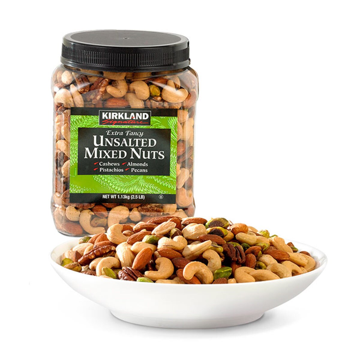 Kirkland Signature Extra Fancy Unsalted Mixed Nuts, 1.13kg Costco UK