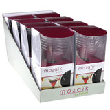 Mozaik 48 Disposable Martini / Cocktail Glasses with Silver Stem