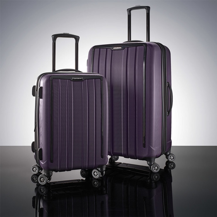 Samsonite ExoFrame 2 Piece Luggage Set in Purple | Costco UK