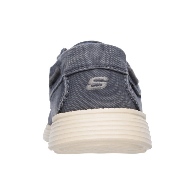Skechers Relaxed Fit Status Melec Men's Boat Shoe in Navy, Size 12