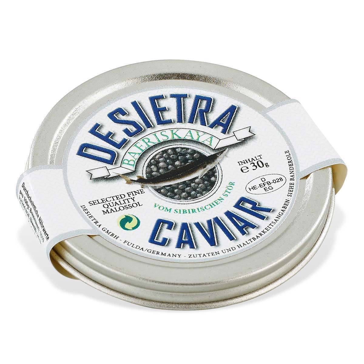 Desietra Acipenser Baeri Caviar, 6 x 30g