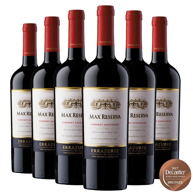 Errazuriz Max Reserva Sauvignon 2015, 6 x 75cl Costco UK