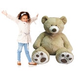 Hugfun 53" (134cm) Plush Sitting Bear - Blonde (3+ Years)