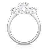 2.00ctw Round Brilliant Cut Diamond 3 Stone Ring, Platinum