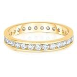 1.00ctw Round Brilliant Cut Diamond Eternity Ring, 18ct Yellow Gold - Size L