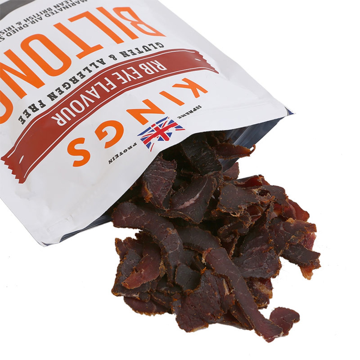 Kings Beef Biltong - Rib Eye Flavour, 2 x 300g Titan Packs